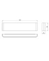 EGEO * APLIQUE LED 14W 3000K NEGRO
